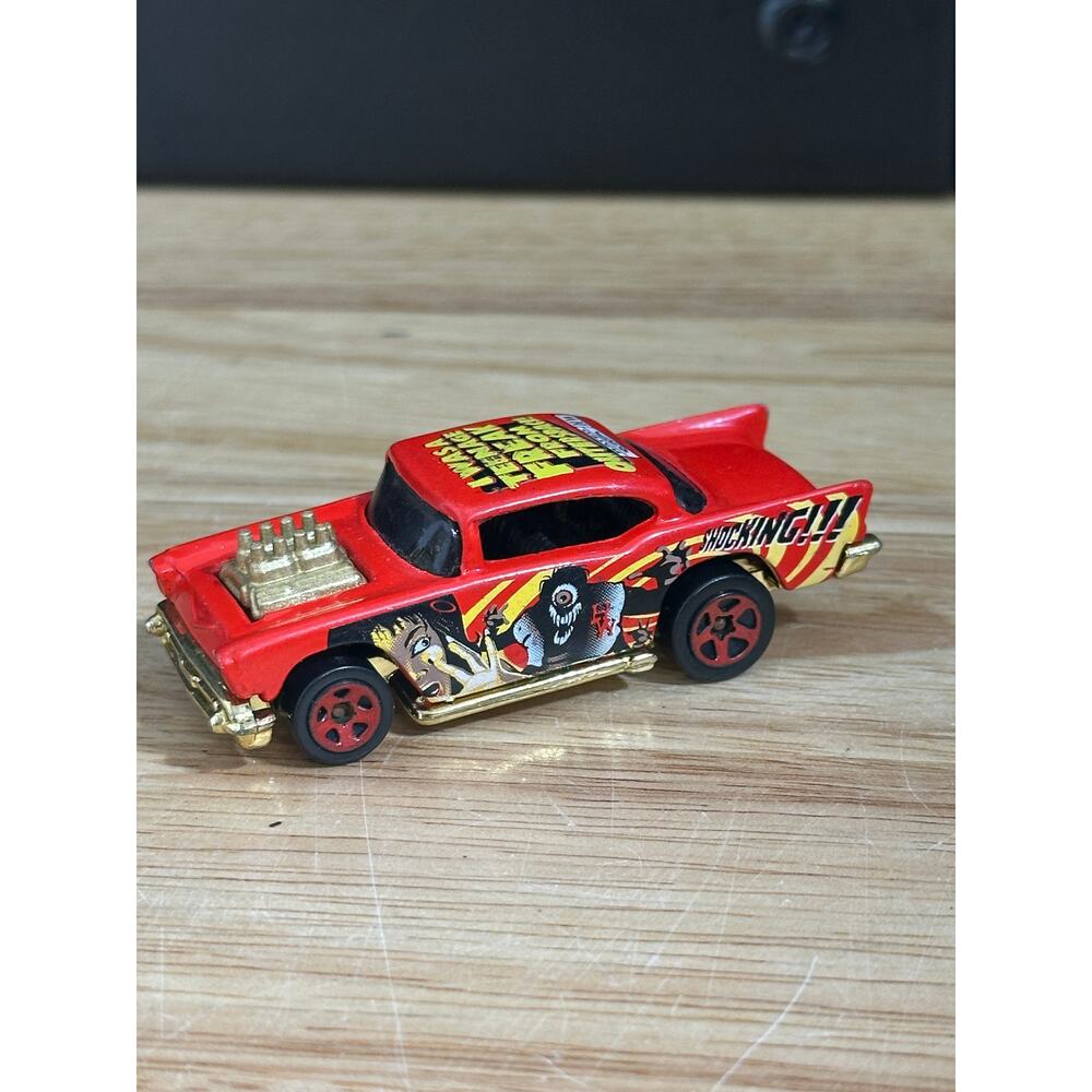 1976 Hot Wheels '57 Chevy RED Sci-Fi Monster 1:64 Toy Hot Rod Race Car